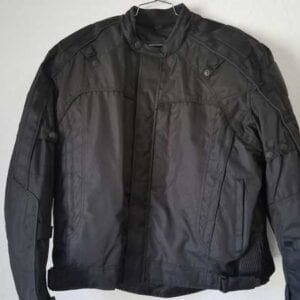 Black Nylon Vented Jacket with Body Armor