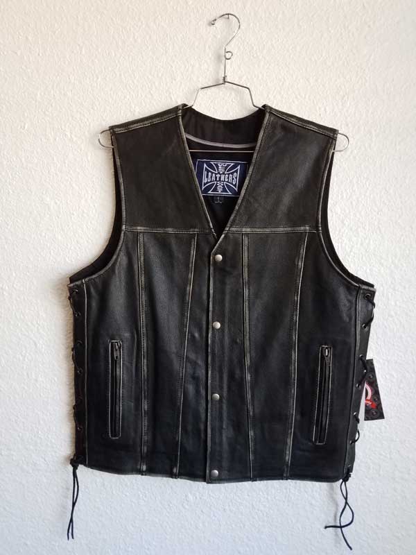 Black Vest with Zipper pockets