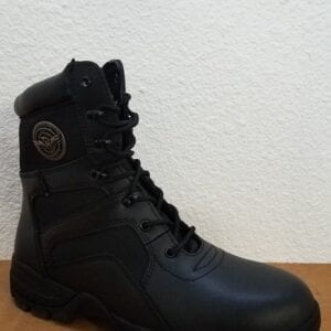 Left lace-up boot leather scaled