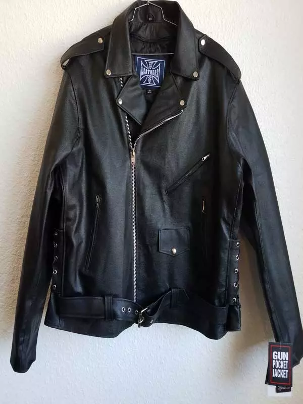 Old-school leather jacket