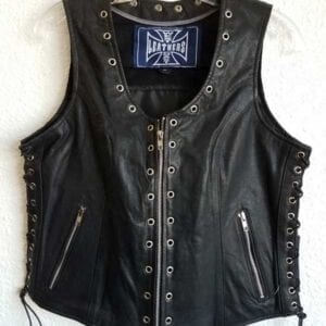 Women’s vest with silver holes