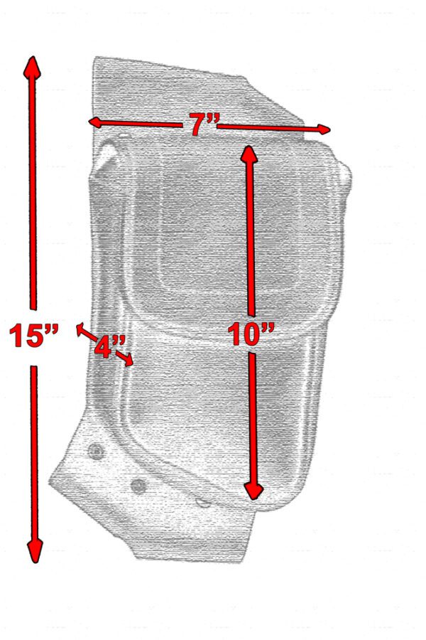 DS5827L Crash Bar Bag - Left Side - Image 2