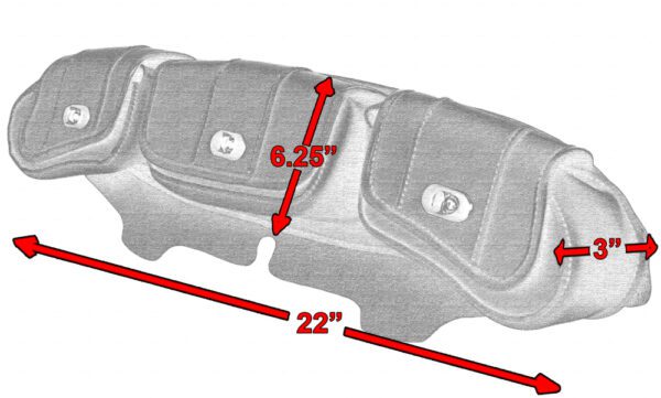 DS5802 Three-Pocket Windshield Bag - Image 3