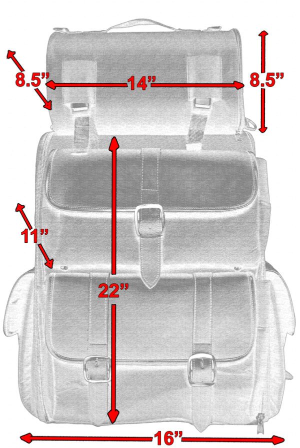 DS391 Updated Touring Sissy Bar Bag - Image 6