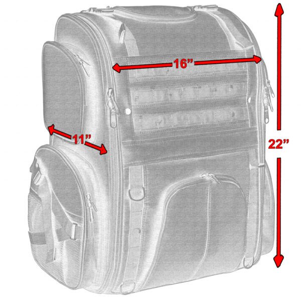 DS376 Modernized Sissy Bar Bag - Image 5