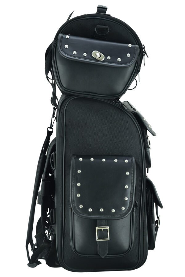 DS386 Updated Touring Back Pack With Studs - Image 3