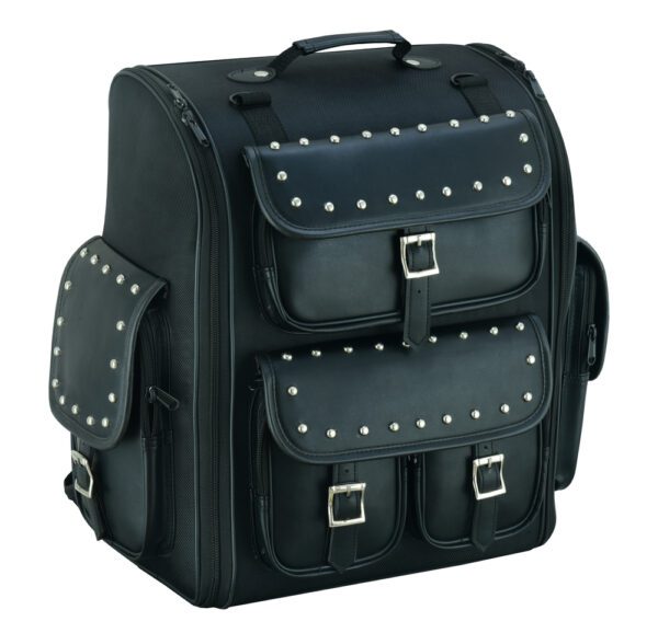 DS386 Updated Touring Back Pack With Studs - Image 7