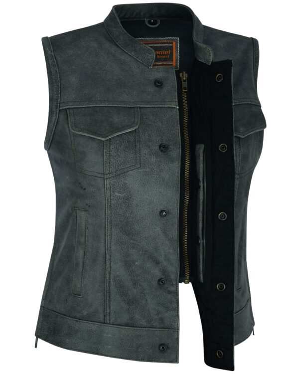 DS229  Women's Premium Single Back Panel Concealment Vest - GRAY - Image 9